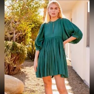Anthropologie Green Dress